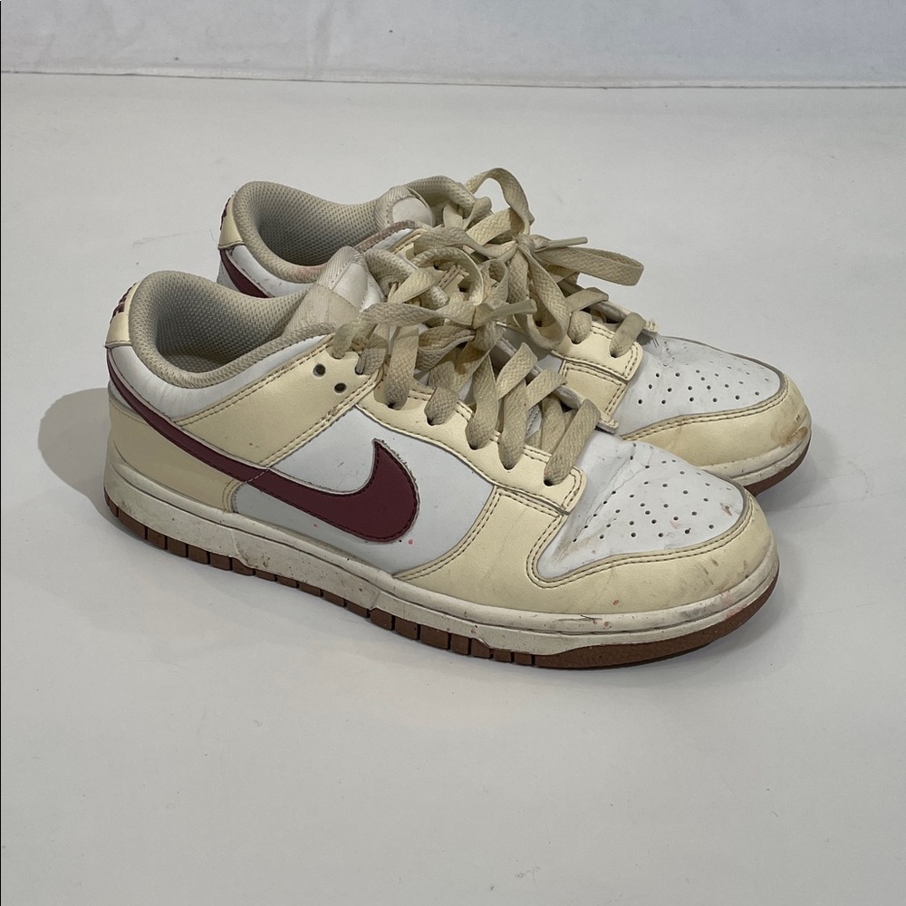 Nike Low Dunk Next Nature Sneakers Size 7 Color Coconut Milk Smoky Mauve